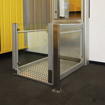 Wheelchair lifting platform - OPEN - Platform Lift Company - for building / professional / for domestic use