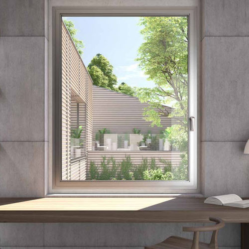 Aluminium window - NC 75 STH HES SLIM - METRA Building - casement / double-glazed / double leaf