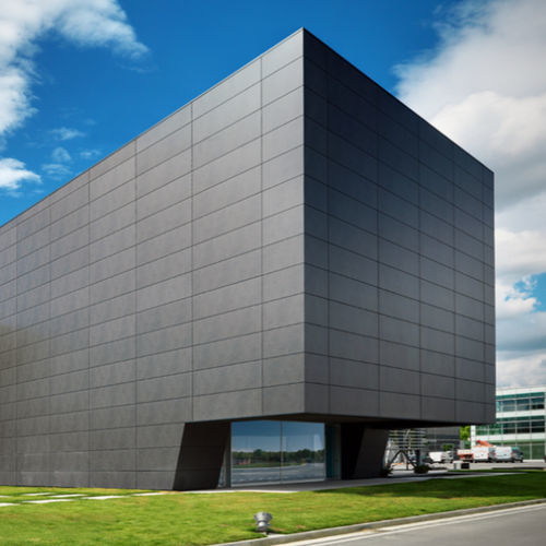 Aluminum ventilated facade - URANO  - METRA Building - ceramic