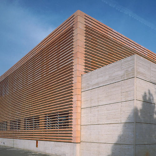 Terracotta solar shading - DOGA PIANA ALLEGGERITA  - Manetti Gusmano & figli - Sannini Impruneta - for facade / horizontal / fixed