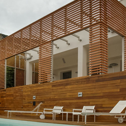Terracotta solar shading - QUADRELLO  - Manetti Gusmano & figli - Sannini Impruneta - for facade / horizontal / fixed