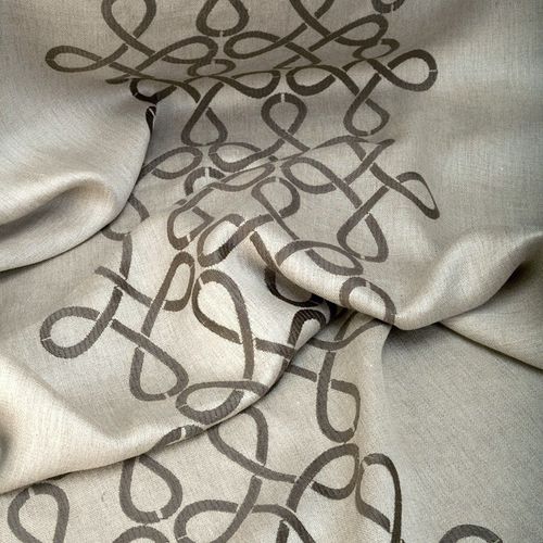 Upholstery fabric - ANUSCHKA - NYA NORDISKA - patterned / linen / embroidered