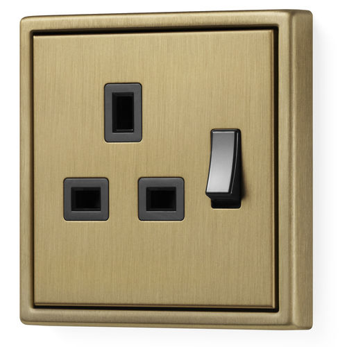 Power socket British Standard LS 990 ALBRECHT JUNG GMBH & CO. KG multiple / wallmounted