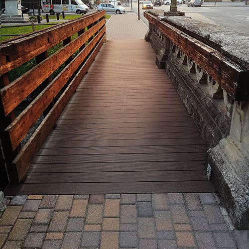WPC deck board - PIETRA LAVICA - SKEMA - wood look / commercial / 100% recyclable