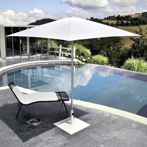 Square parasol - Piazzetta - EMU - hexagonal / mast-centered / aluminum