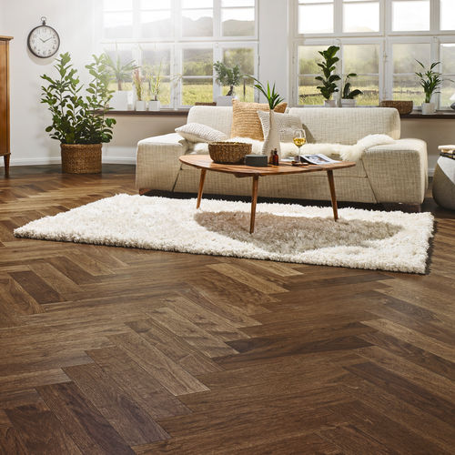 Engineered parquet floor - SWXB203 - PAR-KY - walnut / chevron / oiled