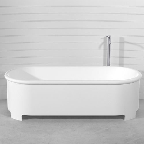 Oval bathtub - DÉCO  - Technova S.r.l. - free-standing / for homes / Pietraluce®