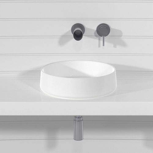 Countertop washbasin - KOR  - Technova S.r.l. - Pietraluce® / customizable / bicolor