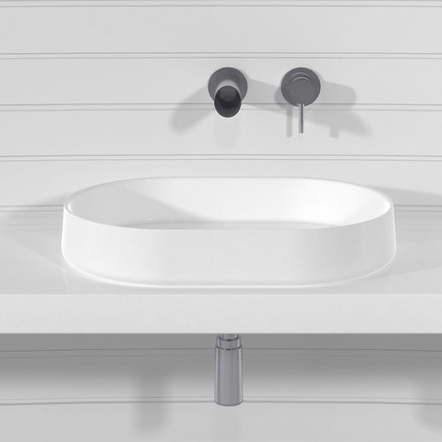 Countertop washbasin - KOR - Technova S.r.l. - Pietraluce® / customizable / bicolor