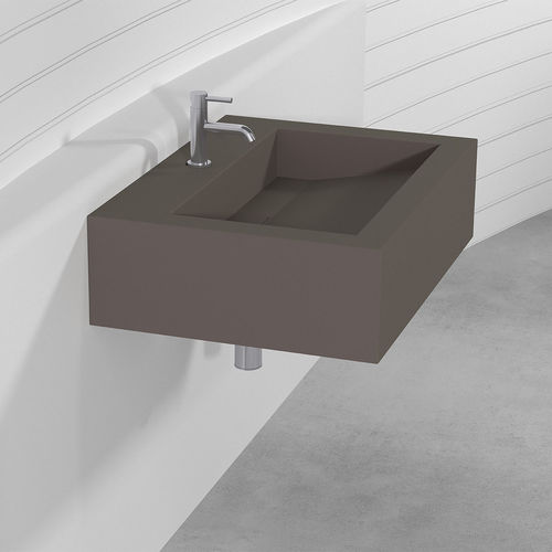 Wall-mounted washbasin - MODULO 1 - Technova S.r.l. - ceramic / Pietraluce® / customizable