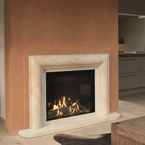 Gas fireplace - LUNA DIAMOND 850 V - M-Design - built-in / Single-sided / closed hearth