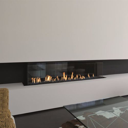 Gas fireplace - LUNA DIAMOND 1600 DC - M-Design - built-in / 3-sided / closed hearth