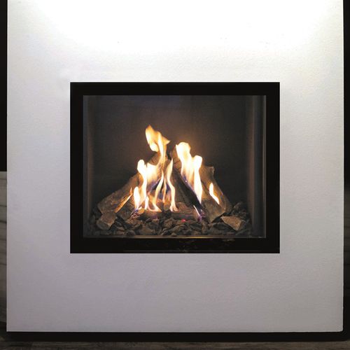 Gas fireplace - VENUS 730 / VENUS 850 - M-Design - wall-mounted / Single-sided / closed hearth