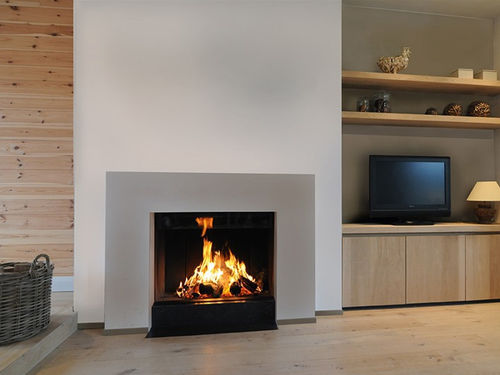 Wood-burning fireplace - LUNA DIAMOND 850V - M-Design - built-in / Single-sided / closed hearth