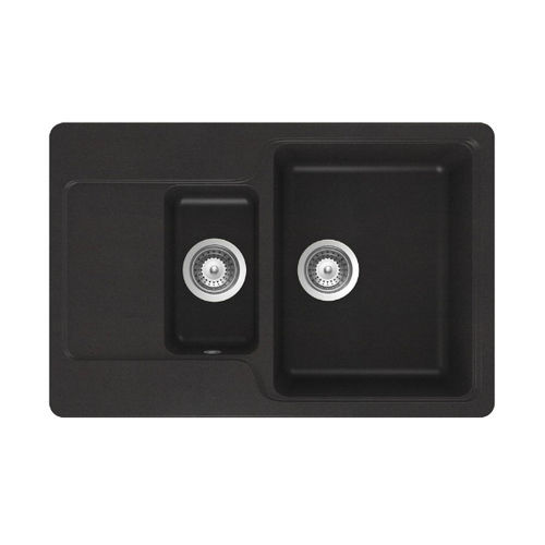 Double kitchen sink MANHATTAN D150 Schock with drainboard