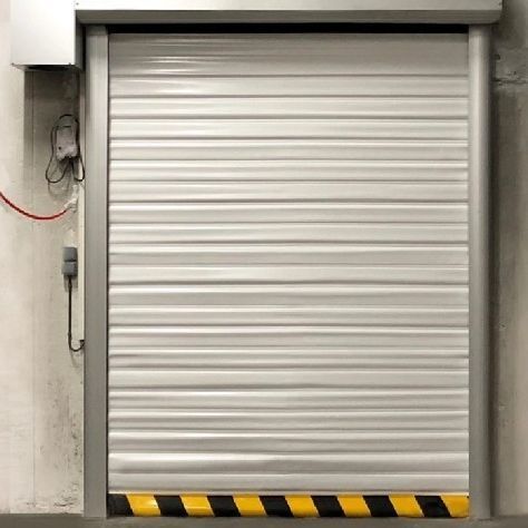 Roll-up industrial door - Manusa - polyester / foam / aluminum