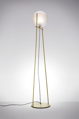 Floor-standing lamp - TONDINA - Ditre Italia - metal / glass / contemporary