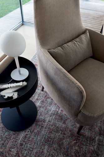 Contemporary armchair - RAY - Ditre Italia - synthetic leather / leather / fabric