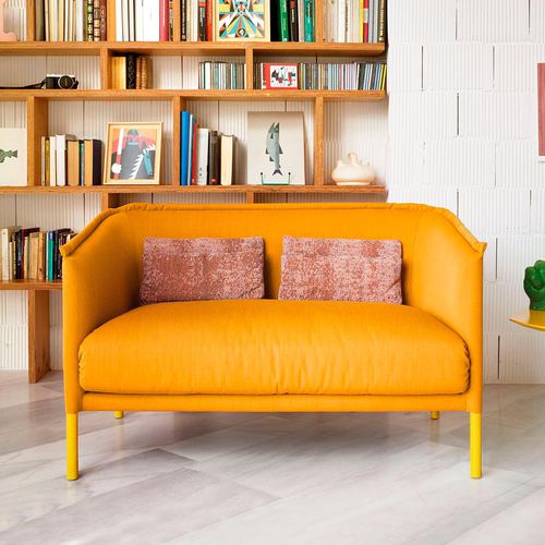 Contemporary sofa - TALO - SANCAL - fabric / beige / green