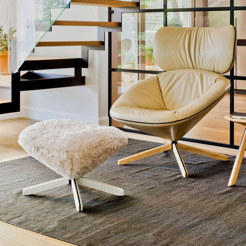 Contemporary footrest - TORTUGA - SANCAL - fabric / leather