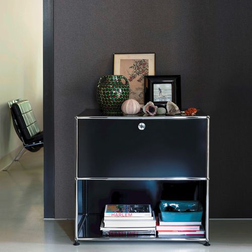 Contemporary side table - USM Haller - USM Modular Furniture - metal / metal base / rectangular