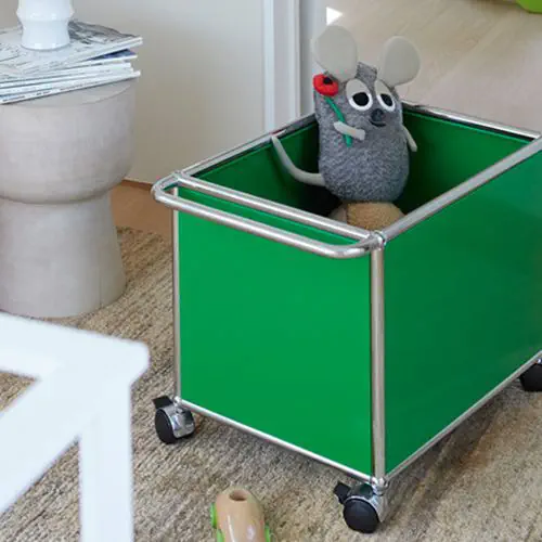 Toy box on casters - USM Haller - USM Modular Furniture - metal