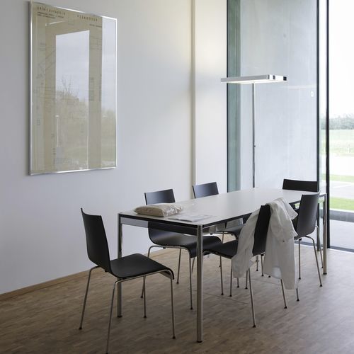 Contemporary boardroom table - USM Haller - USM Modular Furniture - MDF / metal base / rectangular