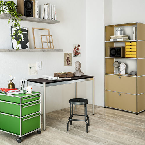 Wall-mounted shelf - USM Haller - USM Modular Furniture - modular / high / contemporary