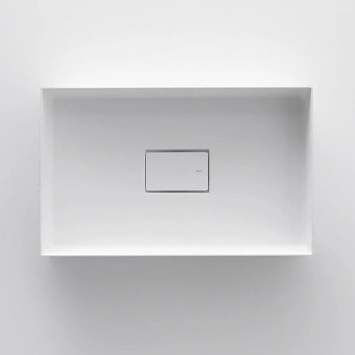 Countertop washbasin - QUATTRO.ZERO - FALPER - Cristalplant® / custom / rectangular