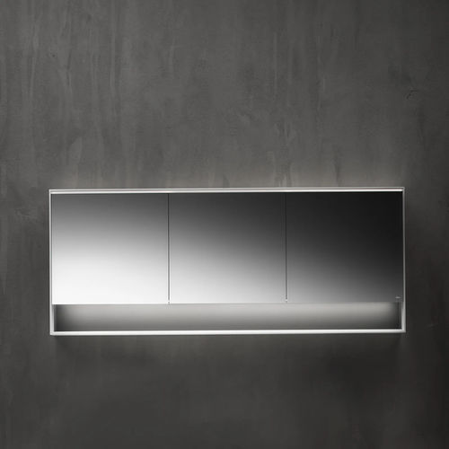 Contemporary bathroom mirror cabinet - SHAPE EVO - FALPER - home / wooden / lacquered