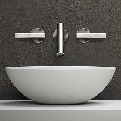 Washbasin mixer tap - CILINDRO - FALPER - wall-mounted / stainless steel / bathroom