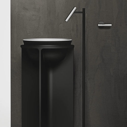 Washbasin mixer tap - CILINDRO - FALPER - floor-mounted / stainless steel / bathroom