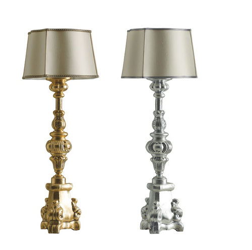 Floor-standing lamp - Mobili di Castello - fabric / metal / classic