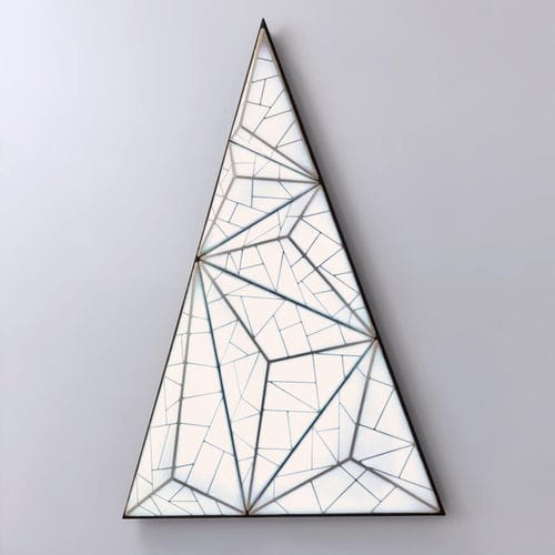 Contemporary wall light - ZOOID: TREE - Aqua Creations - indoor / silk / triangular
