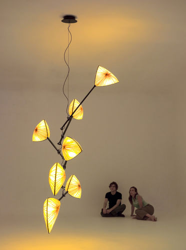 Pendant lamp - JEWEL : EASE 7 - Aqua Creations - metal / silk / contemporary