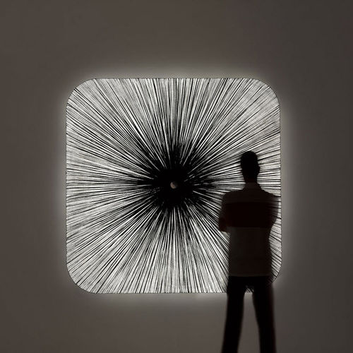 Contemporary wall light - NARA - Aqua Creations - indoor / silk / square
