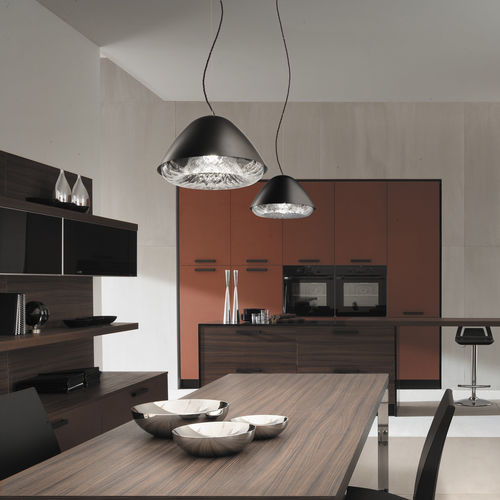 Pendant lamp - KIRA - Vistosi - metal / blown glass / crystal