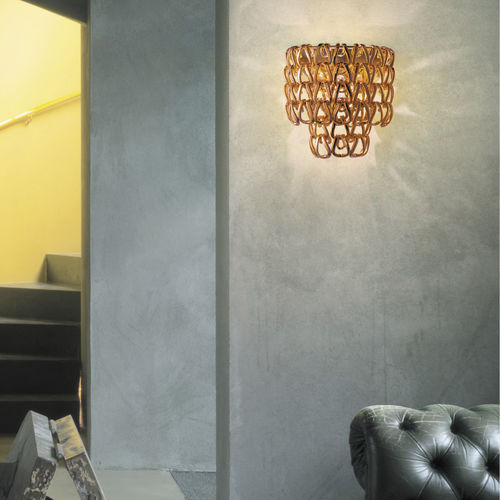 Contemporary wall light - MINIGIOGALI - Vistosi - indoor / crystal / fixed