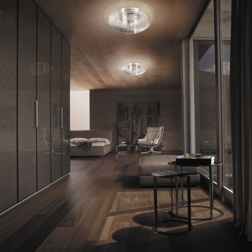 Contemporary ceiling light - SPIRIT - Vistosi - round / blown glass / incandescent