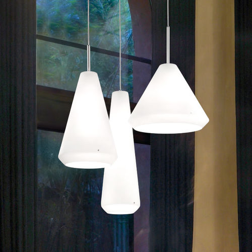 Pendant lamp - WITHWHITE - Vistosi - blown glass / contemporary / corded