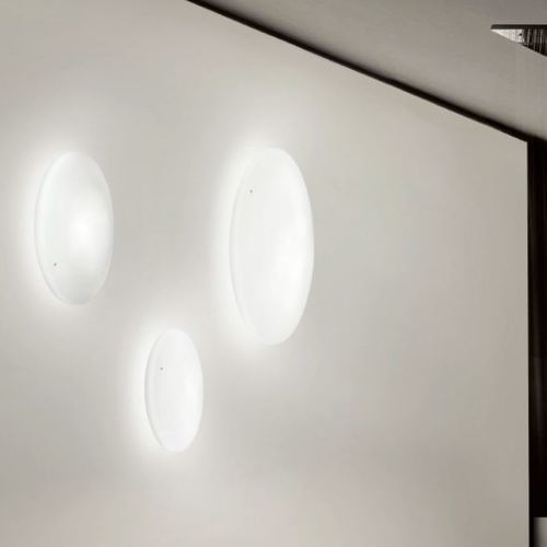 Contemporary wall light - MORIS - Vistosi - indoor / blown glass / satin