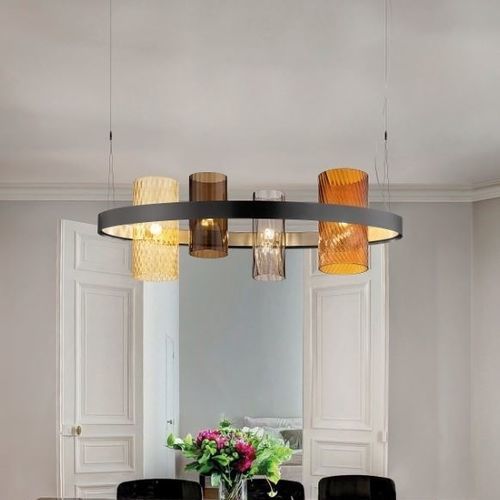 Pendant lamp - ARMONIA - Vistosi - metal / glass / contemporary