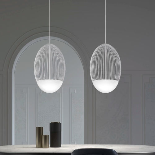 Pendant lamp - RIKETTA - Vistosi - metal / glass / contemporary