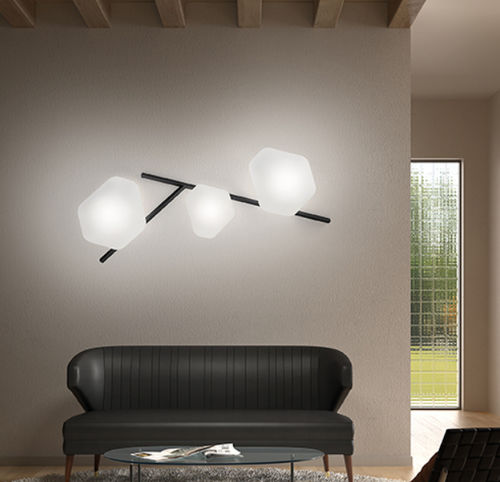 Contemporary wall light - MODULOR - Vistosi - indoor / blown glass / geometric