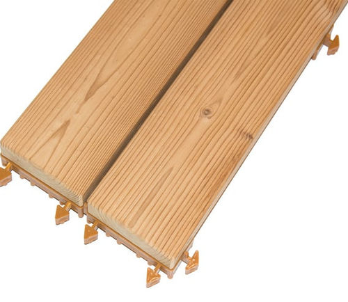 Pine deck board - Pircher Oberland - grooved / thermally treated