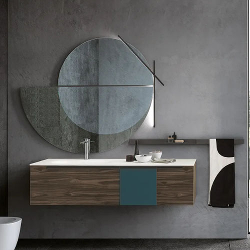 Wall-hung washbasin cabinet - SIDE 02  - ARCHEDA - melamine / contemporary / without door