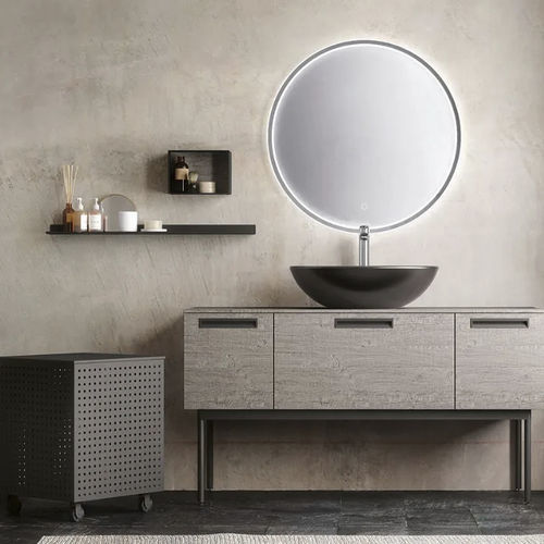 Contemporary bathroom cabinet - ESSENZE 05 - ARCHEDA - home / metal / lacquered