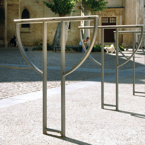 Floor-mounted bike rack - ACROPOLE - AREA - for public space / steel / stainless steel