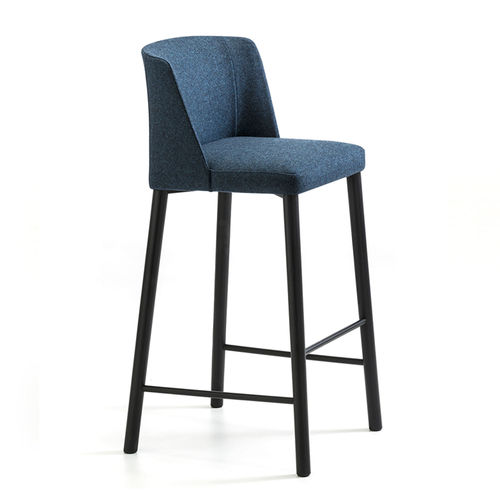 Contemporary bar chair - Virginia ST-4WL - arrmet - indoor / fabric / leather
