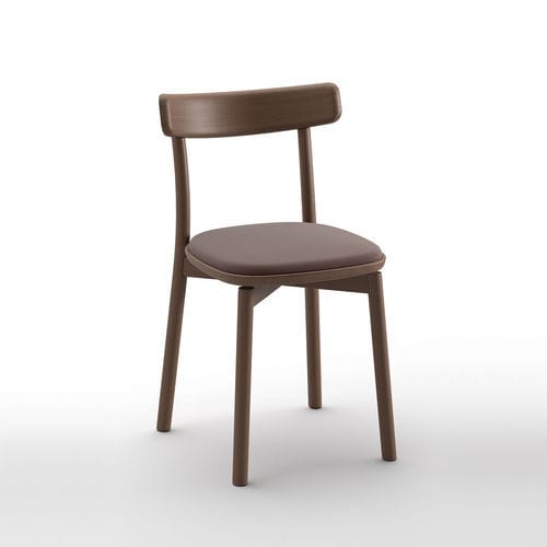 Contemporary chair - Fondina - arrmet - indoor / fabric / ash